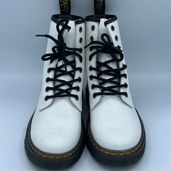 New Dr Marten’s Zavala White Leather Boot Size 6 EU 37 - Picture 2 of 13